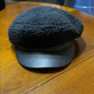 Eugenia Kim Black Textured Wool Cap